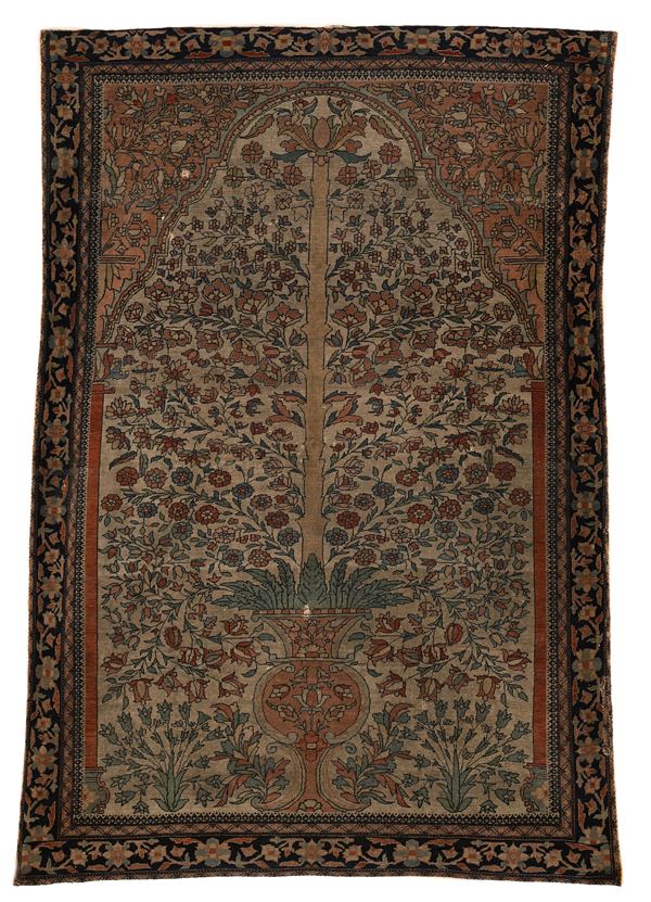 Tappeto Persiano Kashan “Albero della Vita” fine XIX/inizi XX secolo