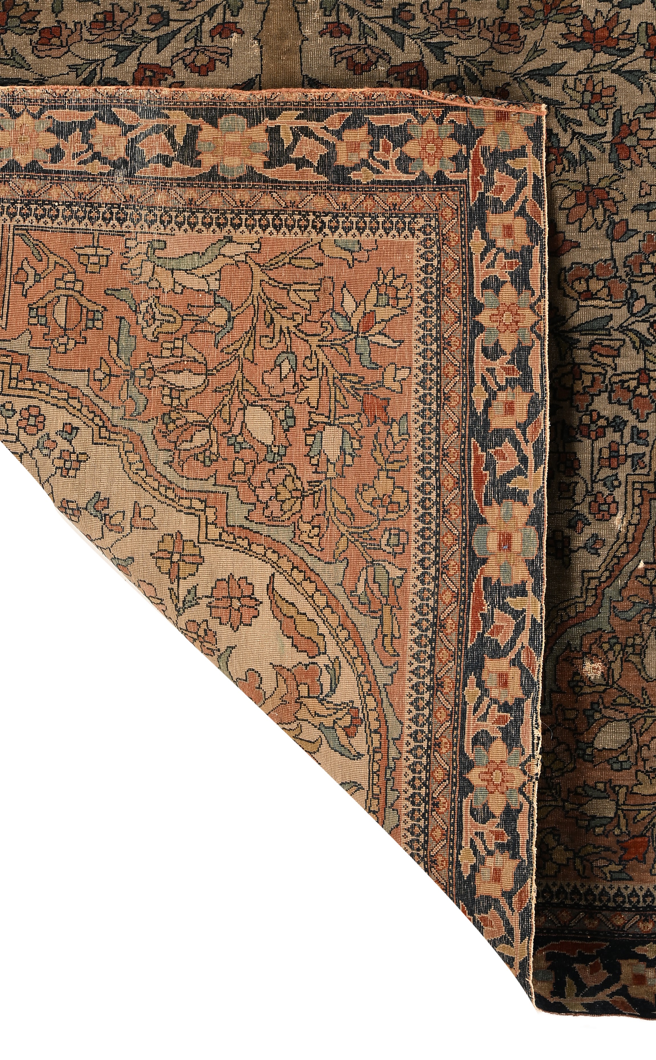 Tappeto Persiano Kashan “albero della Vita” Fine XIX/inizi XX Secolo