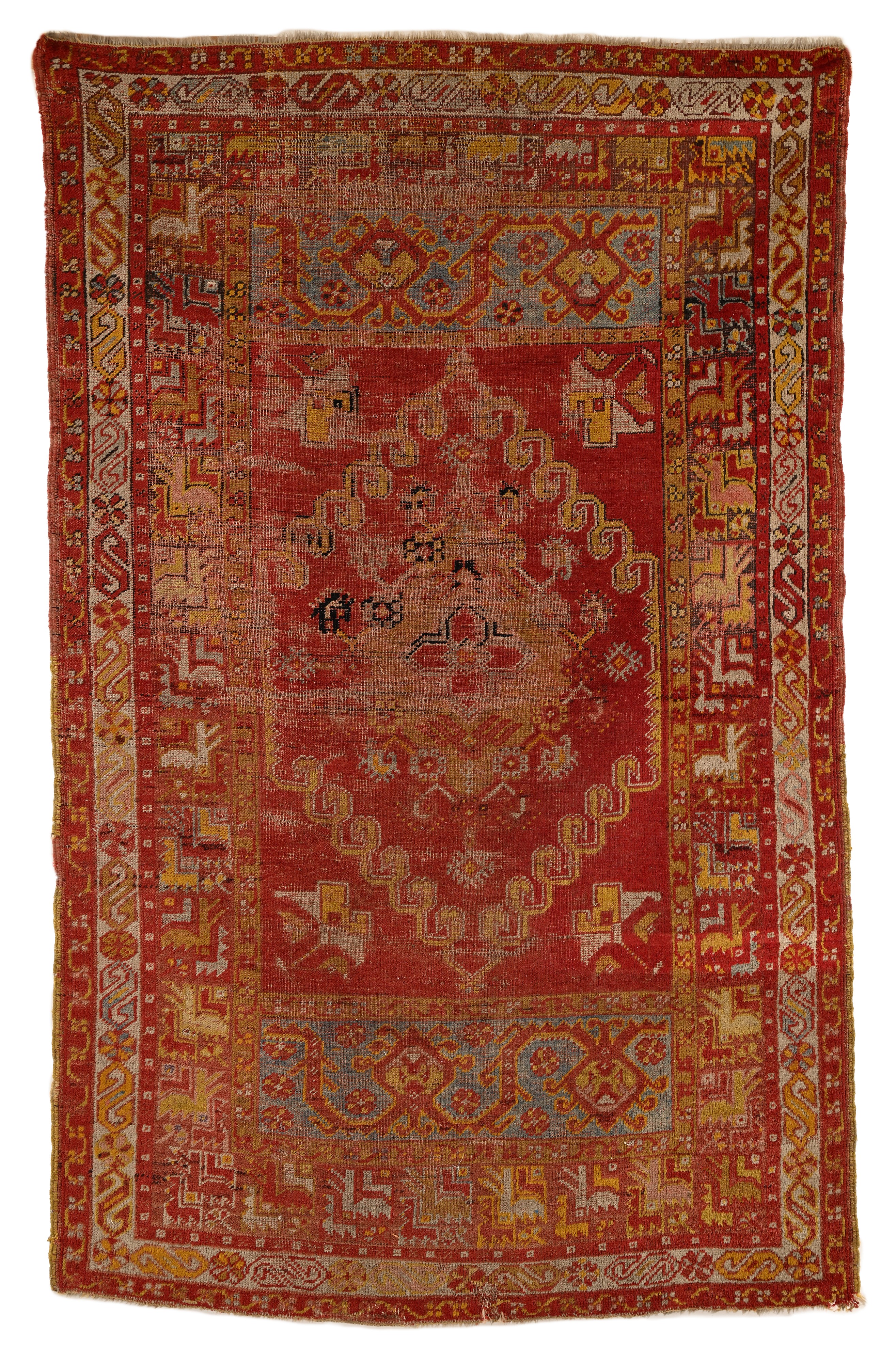 Coppia di piccoli tappeti anatolici, inizi del XX secolo