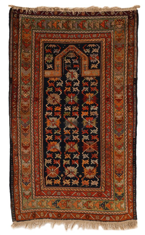 Preghiera caucasica fondo blu, XX secolo