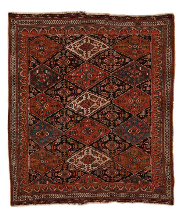 Tappeto Afshar a losanghe, Persia meridionale, XX secolo