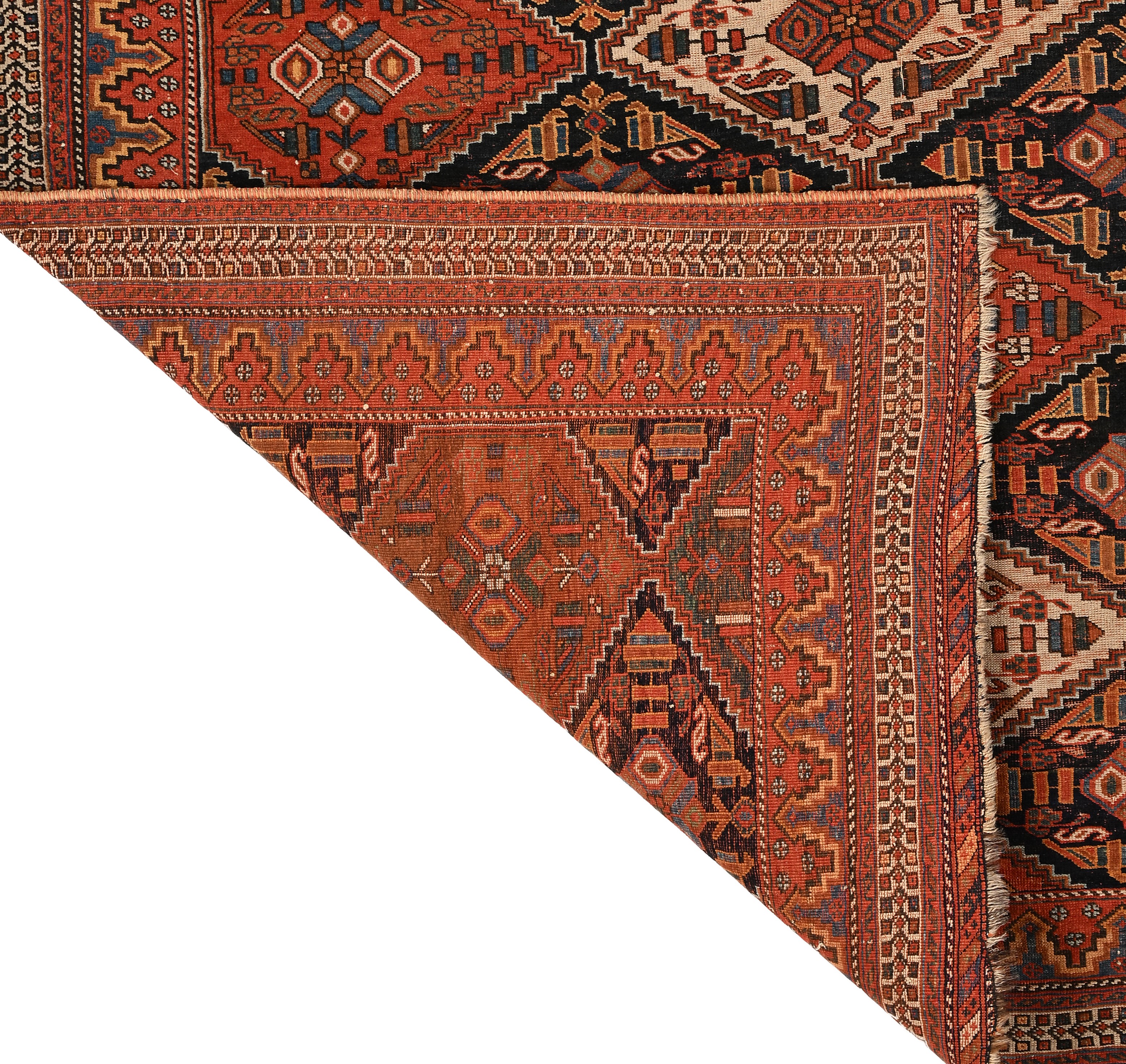 Tappeto Afshar a losanghe, Persia meridionale, XX secolo