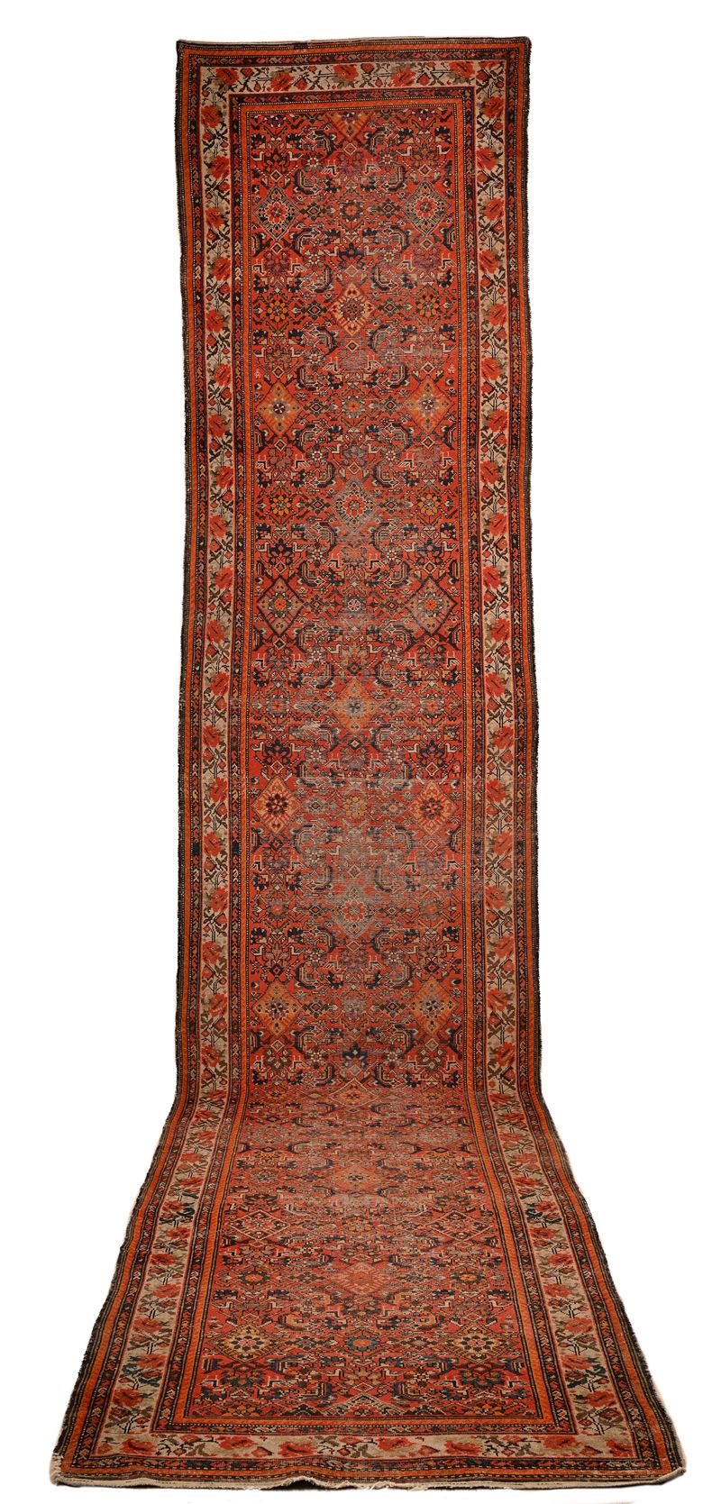 Corsia Melayer fondo rosso, Persia, inizi XX secolo