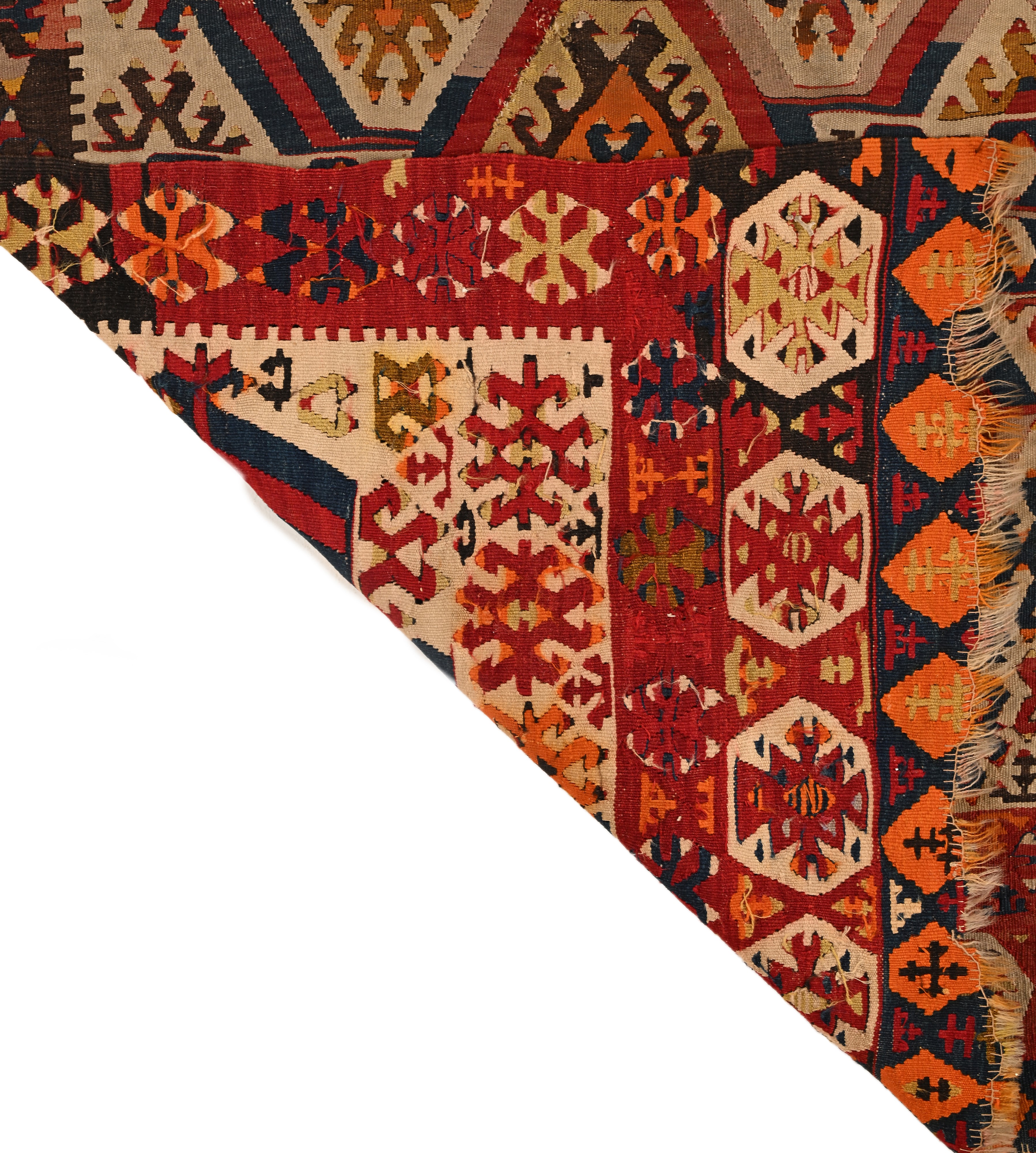 Tappeto Kilim Caucasico, Caucaso, Fine XIX - Inizio XX Secolo