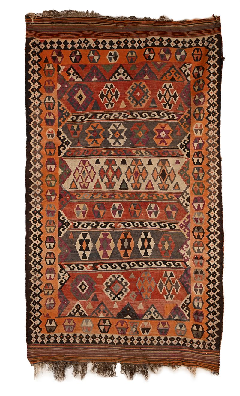 Tappeto Kilim Anatolico, Turchia, XX secolo