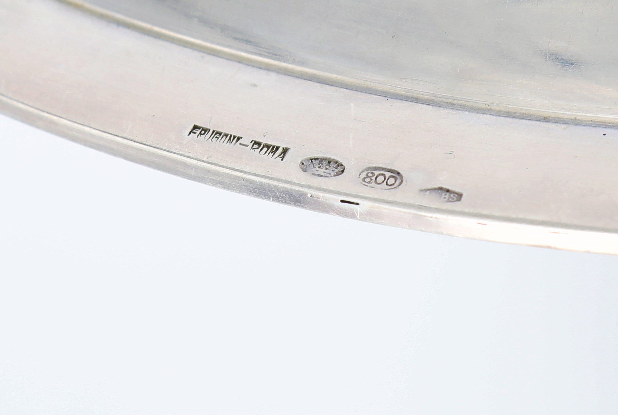 Tre Piatti da Portata in Argento 800/000 di Forma Circolare, Frugoni, Roma