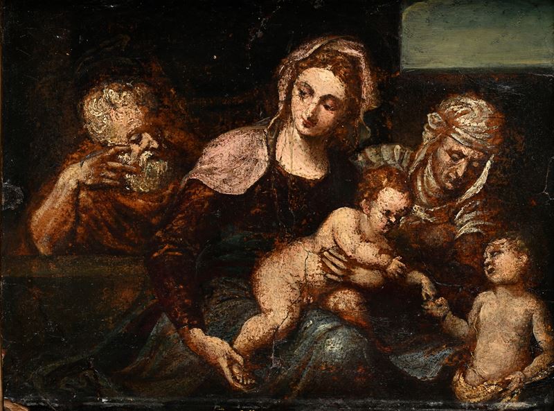 Sacra Famiglia con San Giovannino e Santa Elisabetta