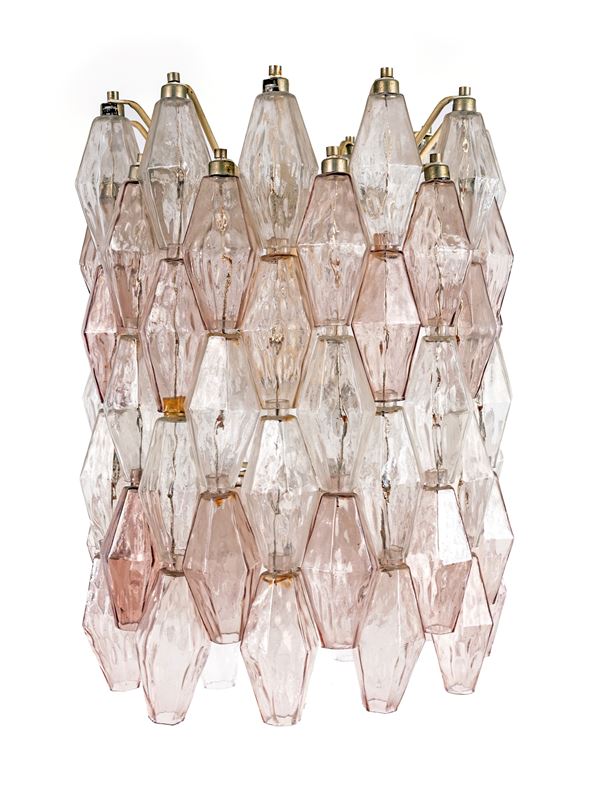 Lampadario Poliedri produzione Venini