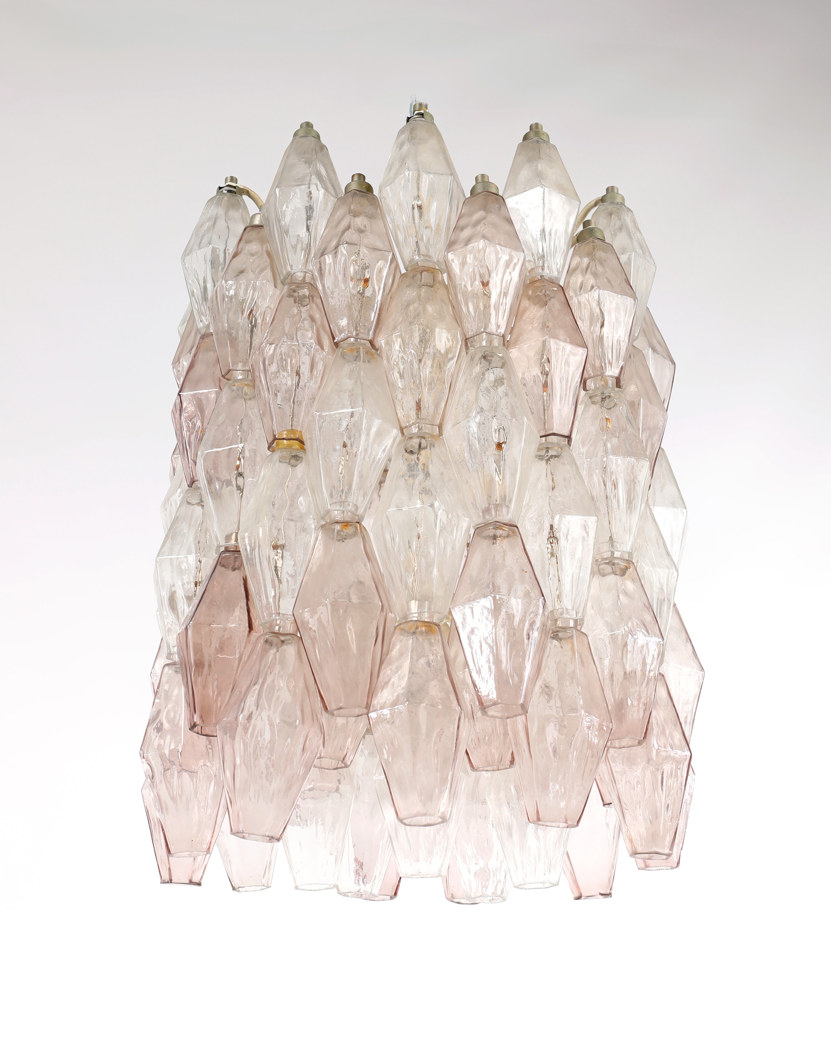 Lampadario Poliedri produzione Venini