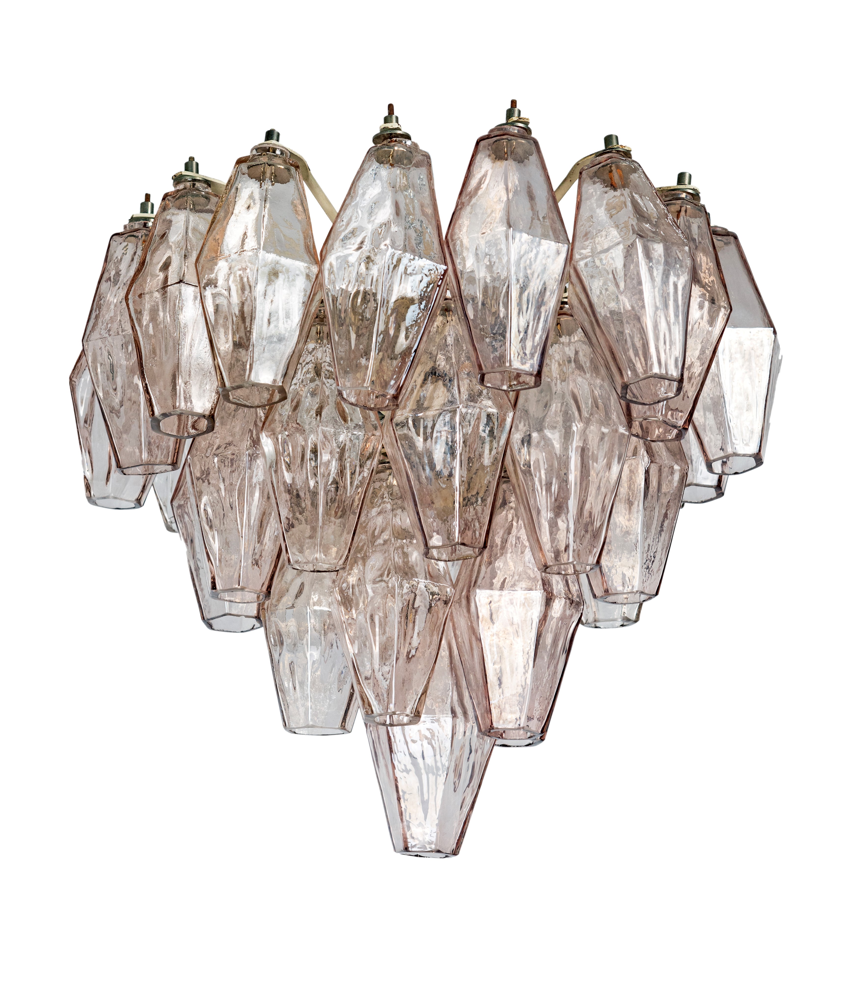 Lampadario da soffitto mod. Poliedri per Venini