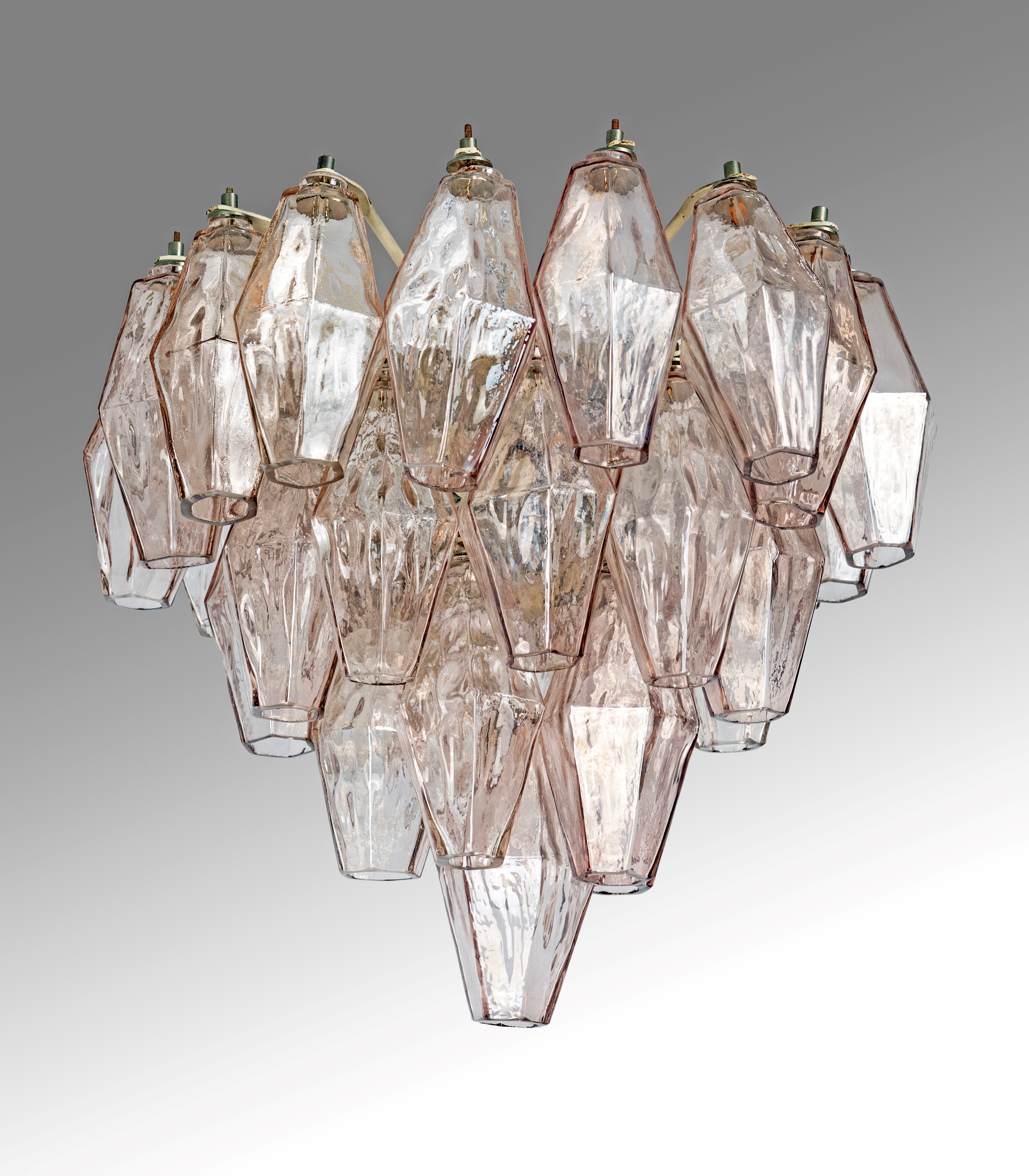 Lampadario da soffitto mod. Poliedri per Venini