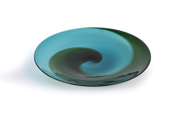 Piatto in vetro di Murano dalla serie Coreani