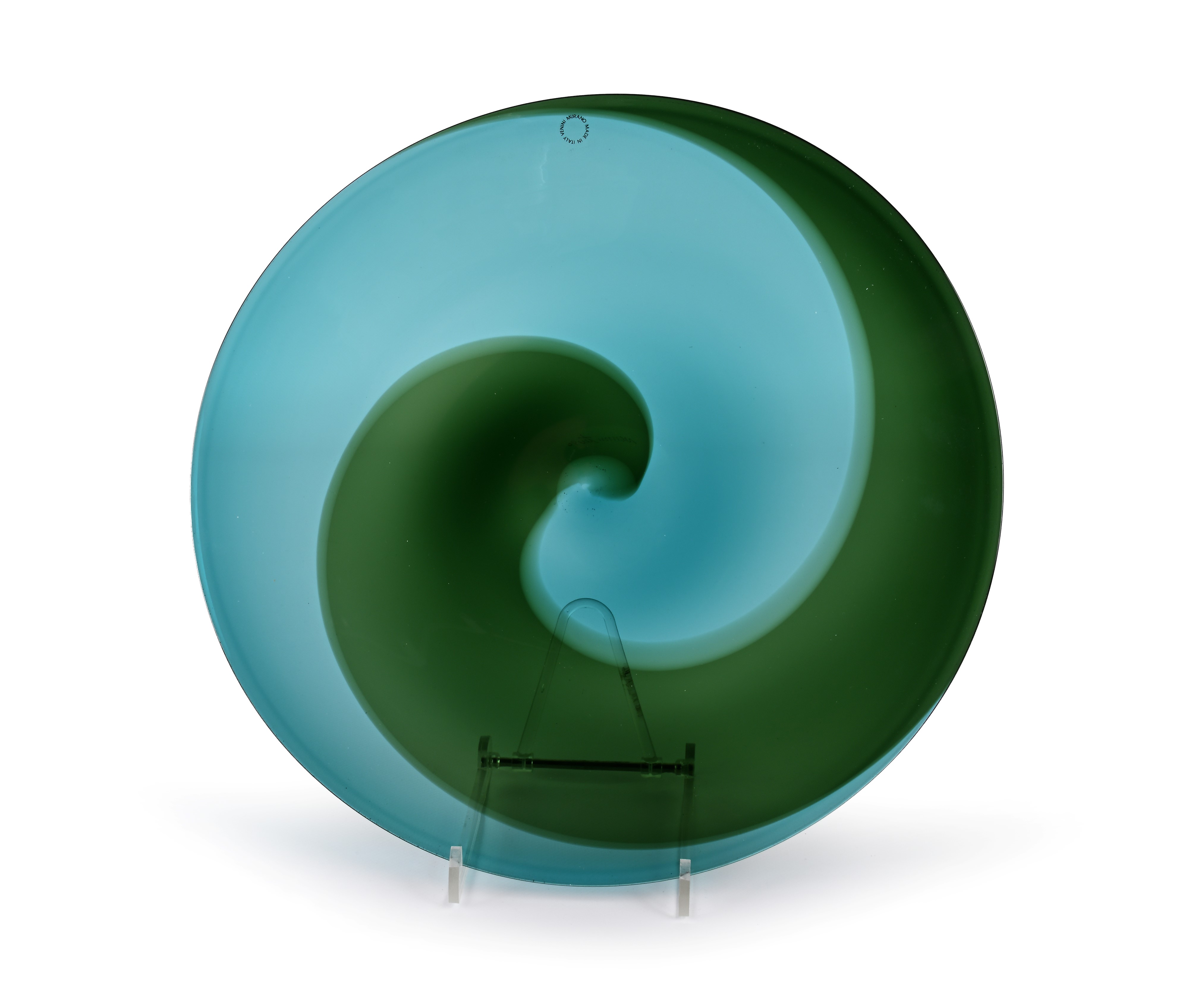 Piatto in vetro di Murano dalla serie Coreani