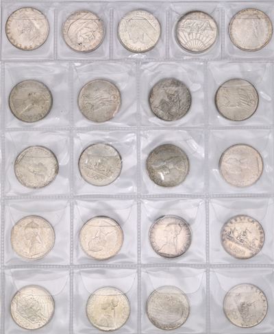 Lotto di 51 Monete da 500 Lire Repubblica Italiana