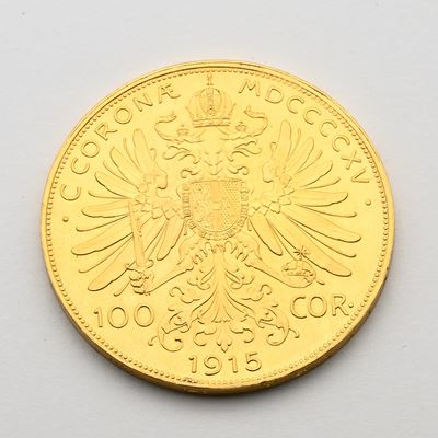 100 Corone 1915 Francesco Giuseppe i Impero Austriaco