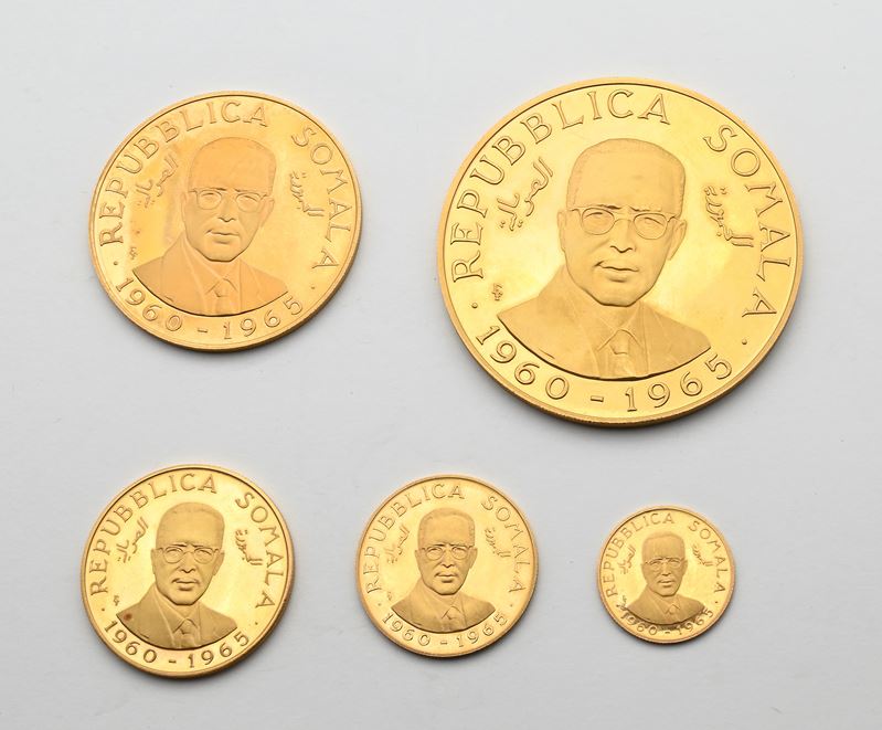 Serie 500, 200, 100, 50 e 20 Scellini 1965 Somalia