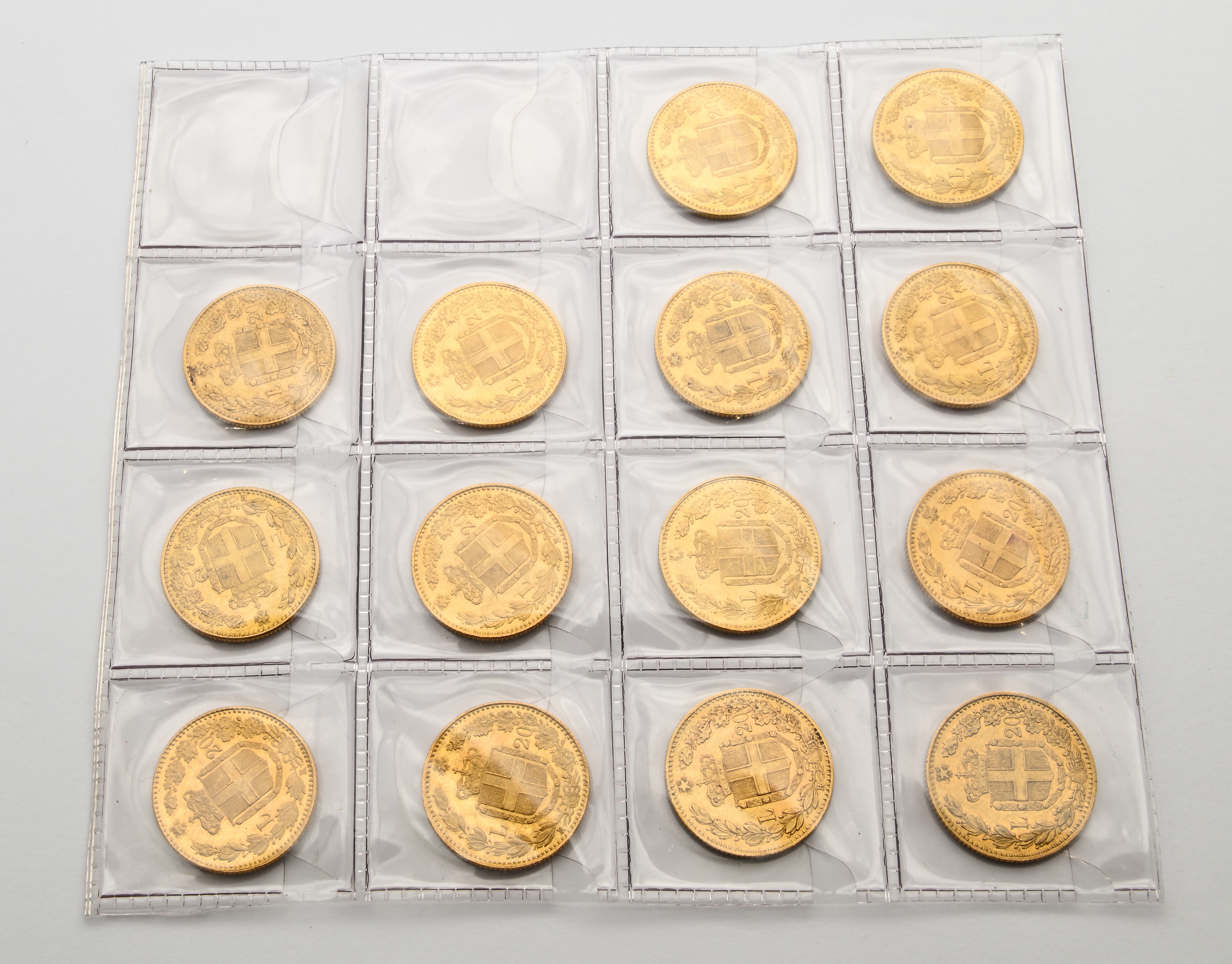 14 Monete da 20 Lire (1880, 1881 (3), 1882 (8), 1885 e 1888) Umberto i Regno D'italia