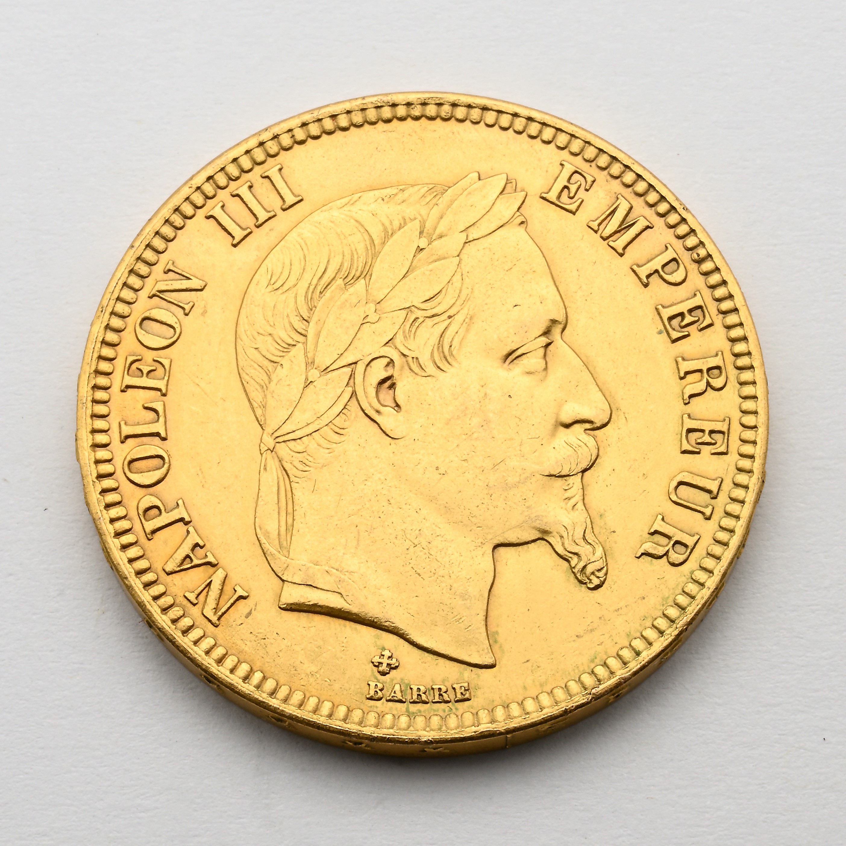 100 Franchi 1869 Strasburgo Napoleone III Regno di Francia