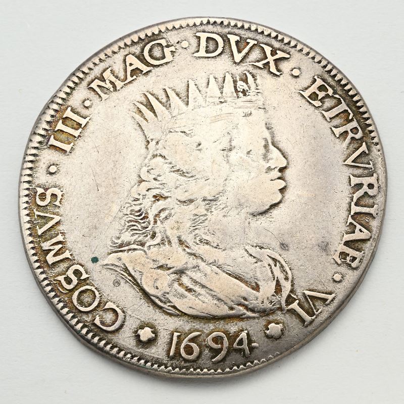 Tollero di Livorno 1694 con la Veduta del Porto. Cosimo III De' Medici Granducato Toscana