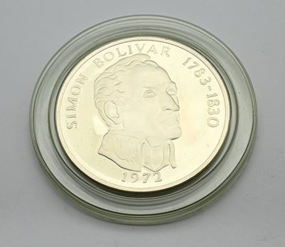 2 Monete Proof da 20 Balboas 1972 Panama