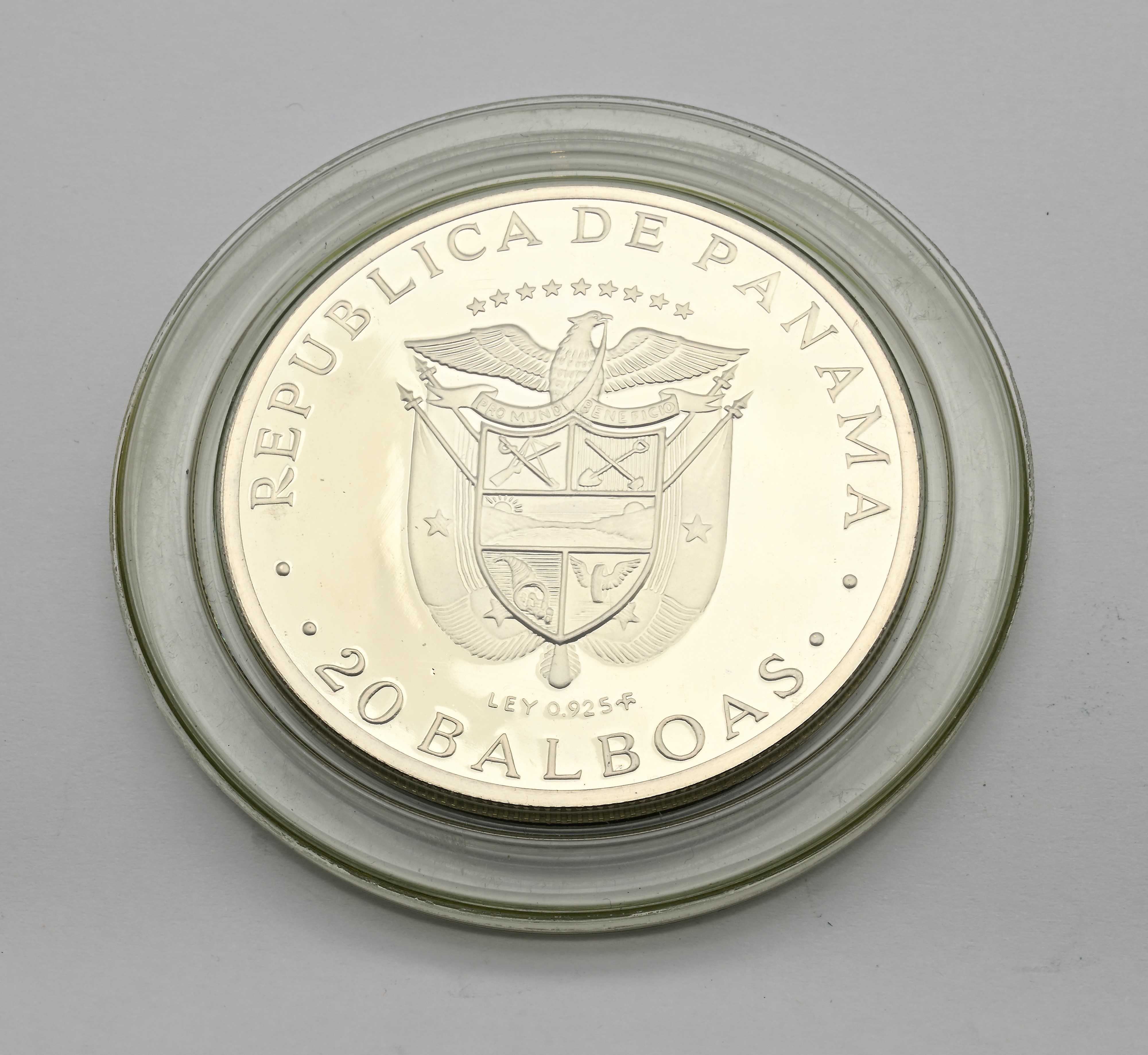2 Monete Proof da 20 Balboas 1972 Panama
