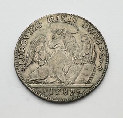 Tallero per il Levante 1789 Doge Ludovico Manin Repubblica di Venezia