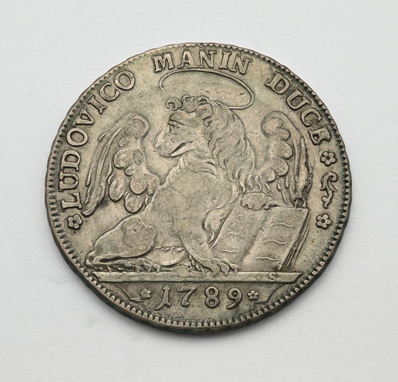 Tallero per il Levante 1789 Doge Ludovico Manin Repubblica di Venezia