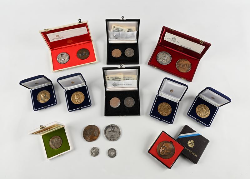 Lotto Medaglie San Marino, Vaticano e Repubblica Italiana in Argento e Bronzo