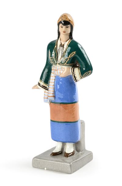 Scultura in Ceramica Dipinta