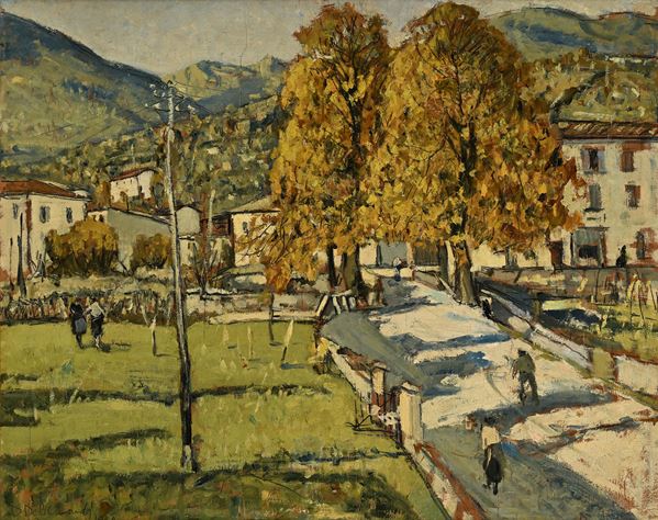 Veduta di paese in collina