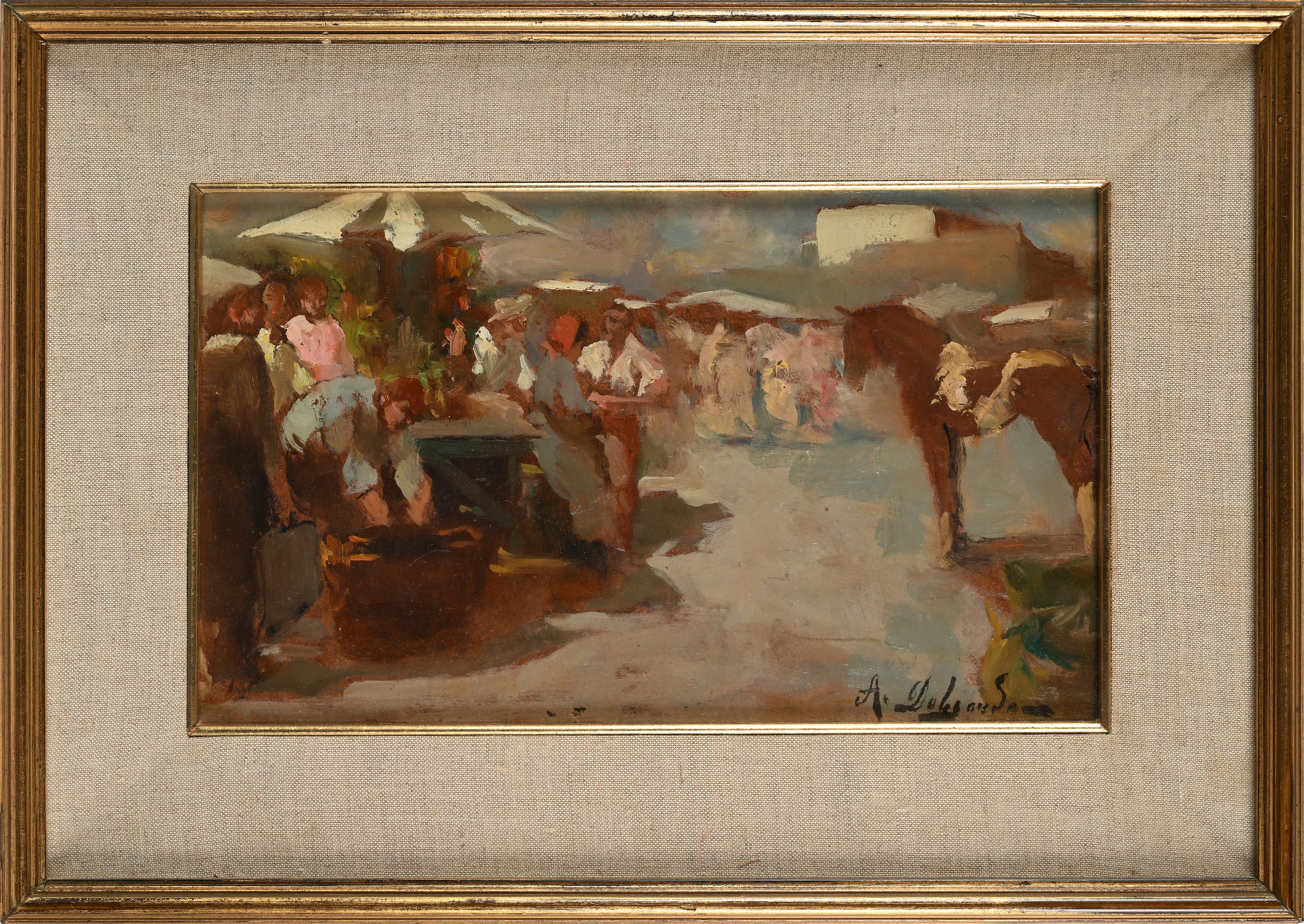 Alfredo del Sordo - Scena di Vita al Mercato