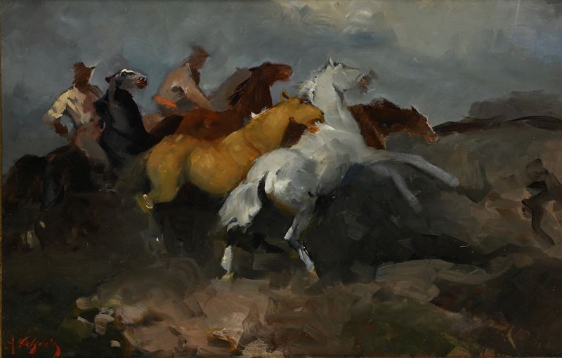 Alfredo del Sordo - Butteri e Cavalli al Galoppo