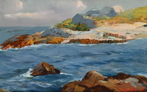 Mare mosso tra gli scogli 