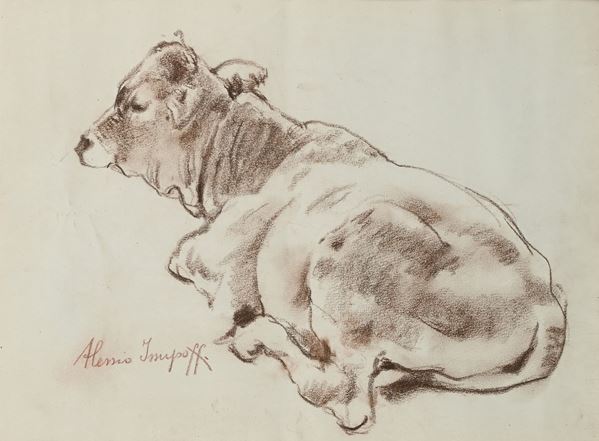 La mucca accovacciata