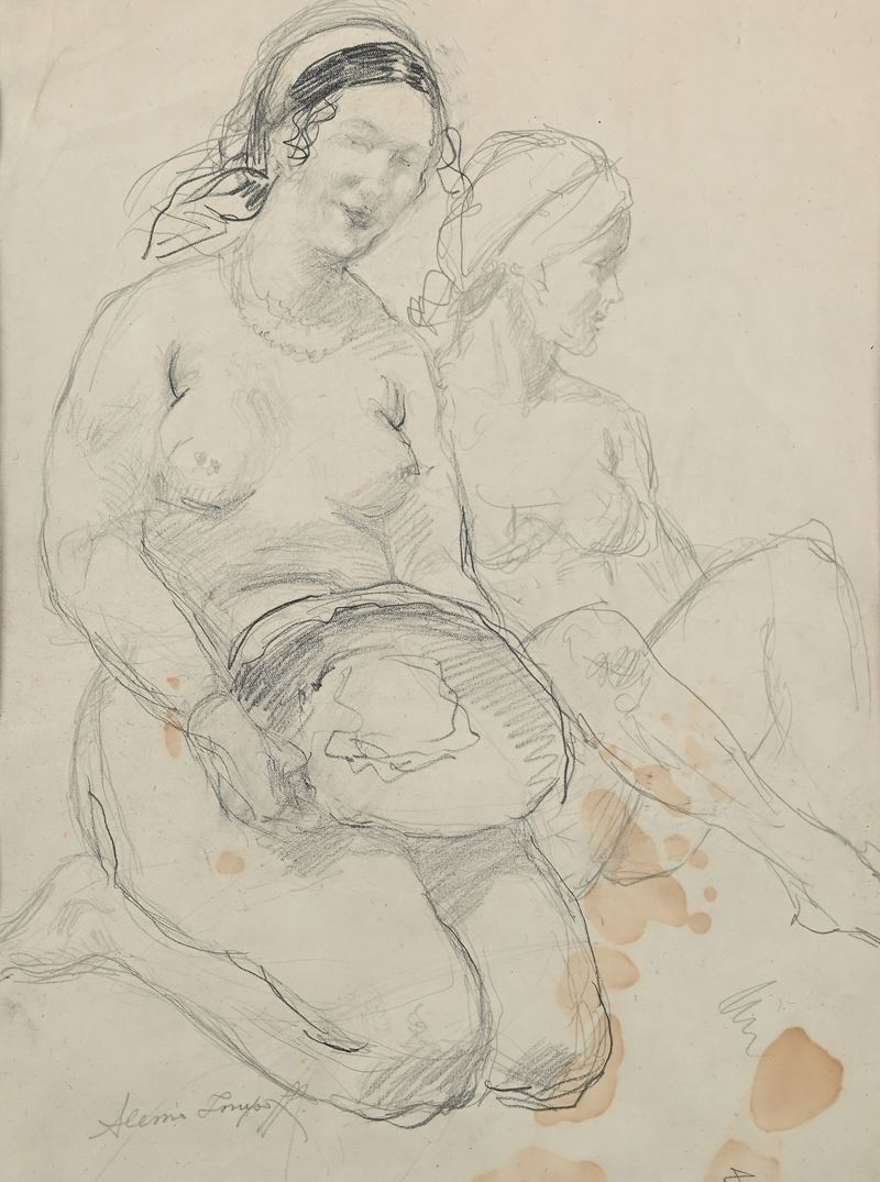 Alessio Issupoff - Studio di Due Donne Nude