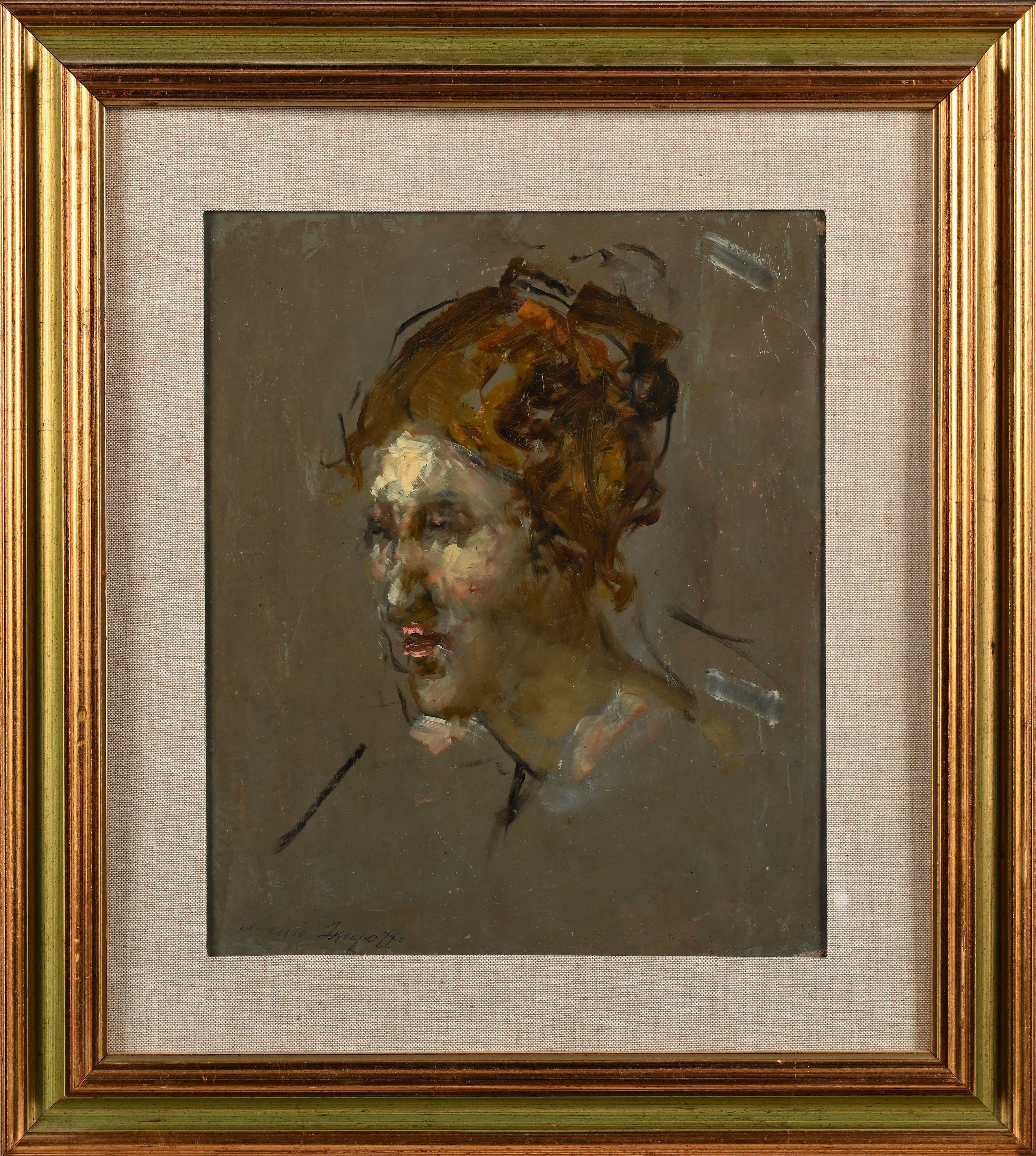 Alessio Issupoff - Ritratto di donna, studio