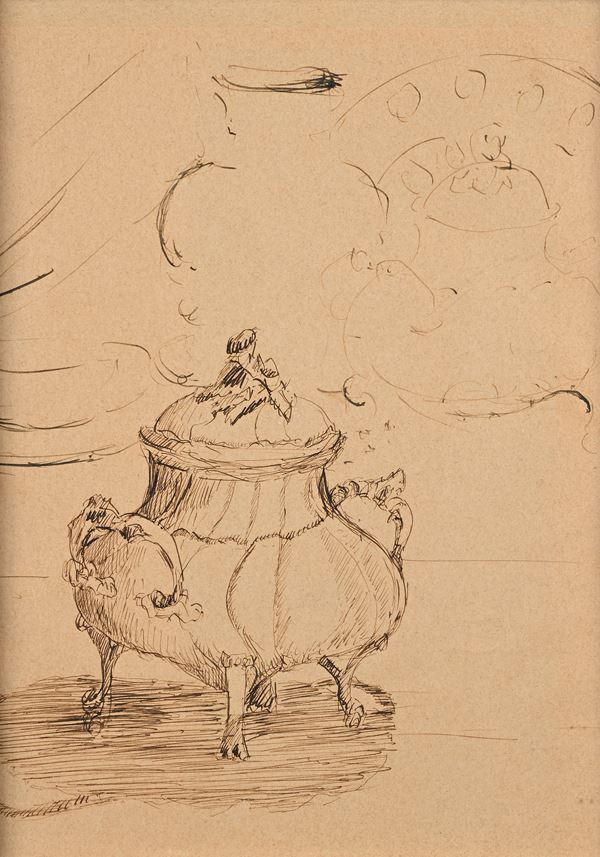 Scuola Italiana del XIX secolo - Studio di una zuccheriera