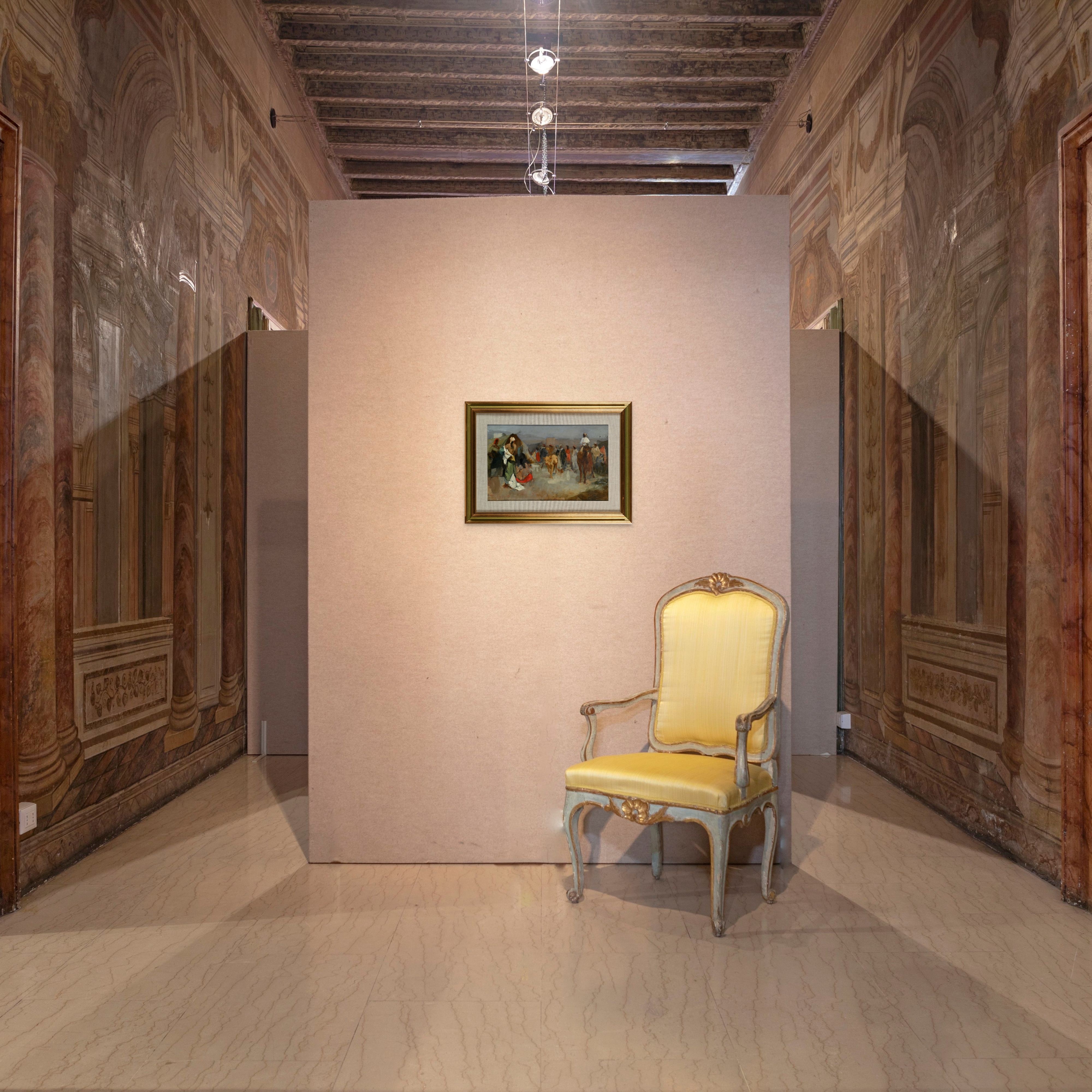 Alfredo del Sordo - Scena di Vita nei Pressi delle Mura di una Città Araba