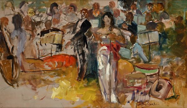 La cantante e il complesso musicale