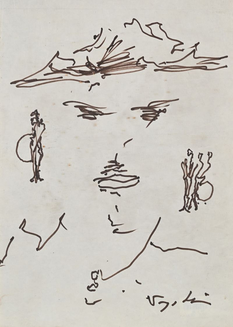 Antonio Vangelli - Ritratto con cappello