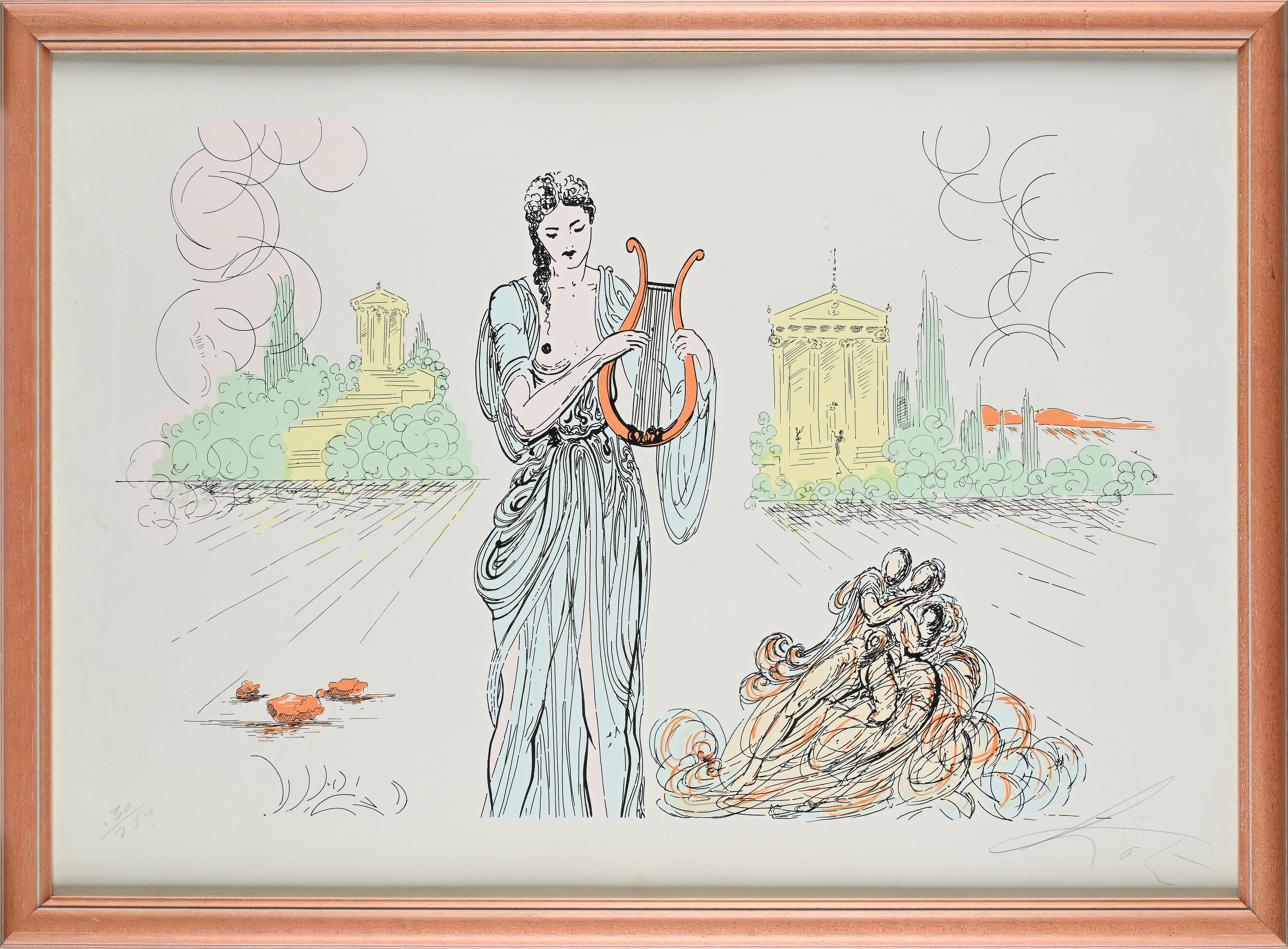 Santa Cecilia con l'arpa