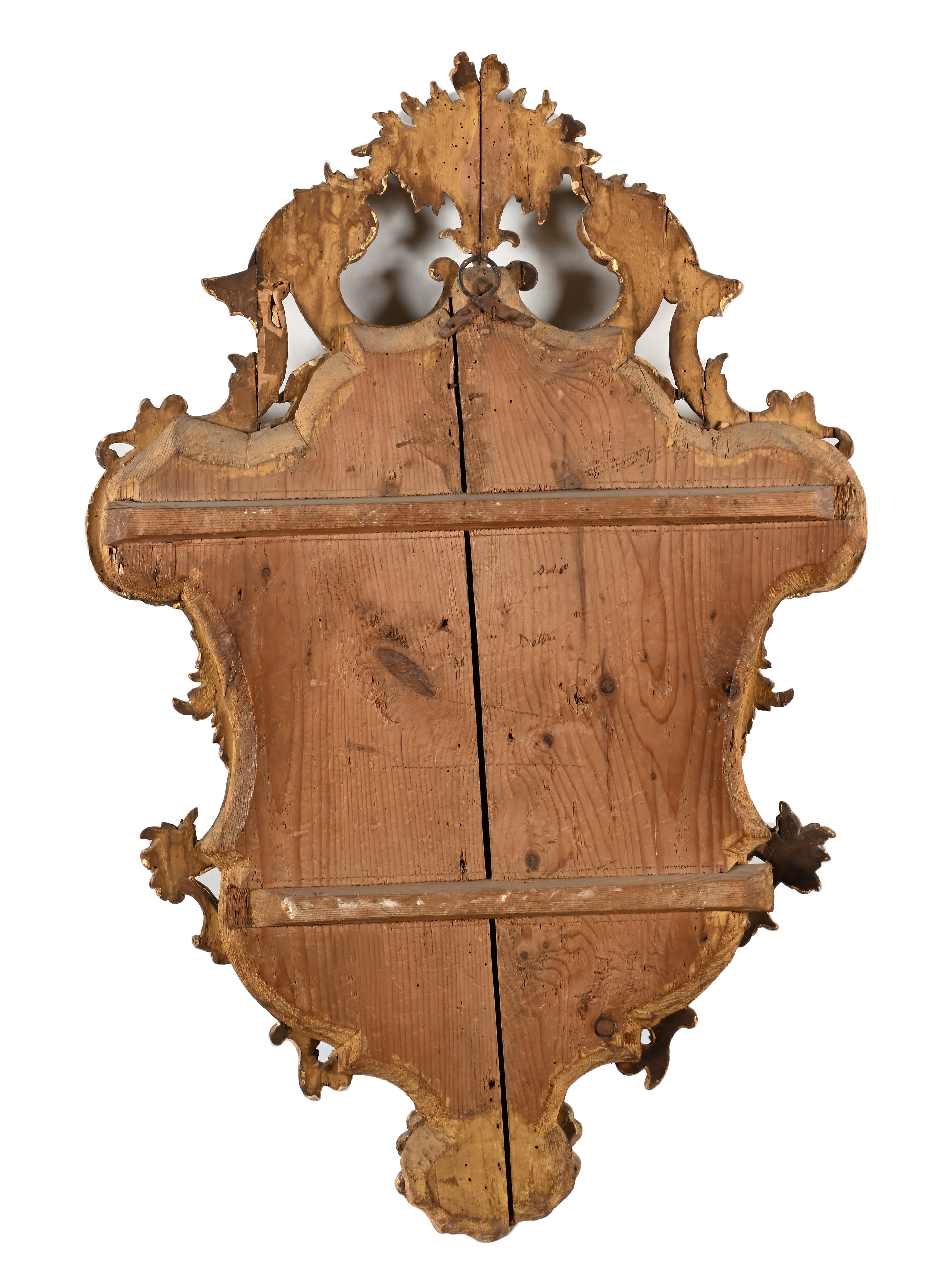 Specchiera in legno dorato, XVIII secolo