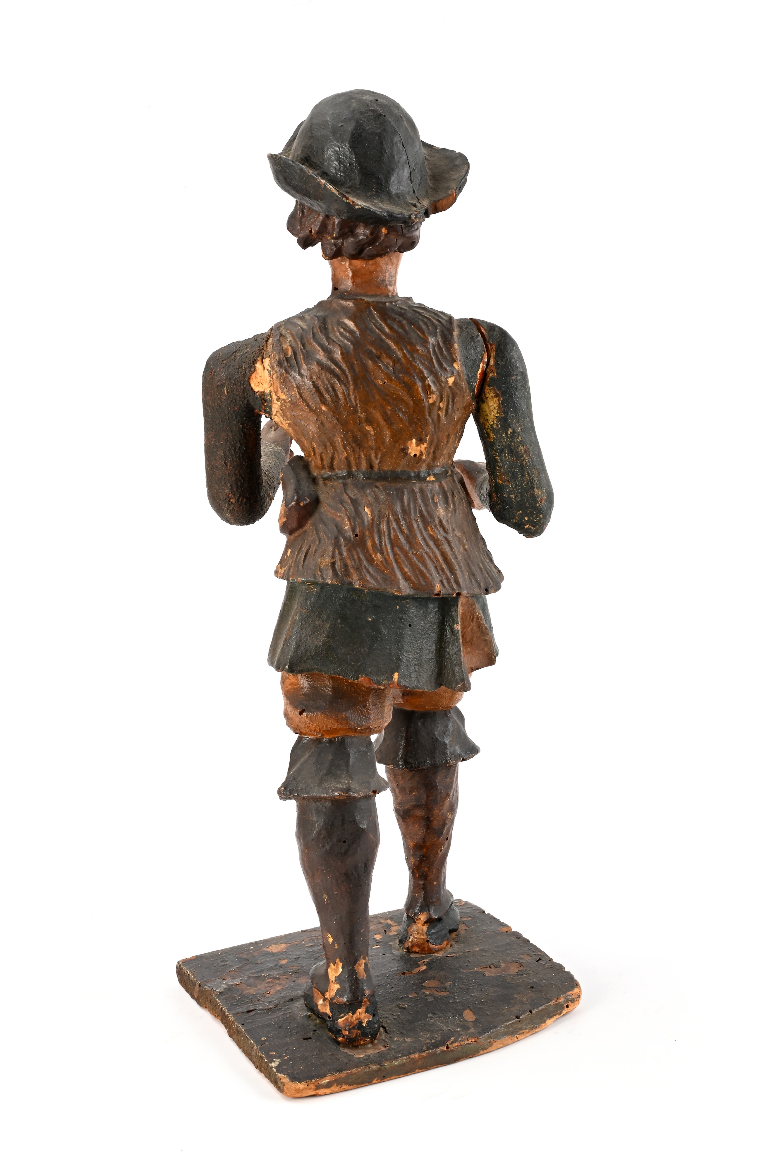 Antica scultura in legno policromo