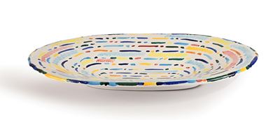 Grande Vassoio in Ceramica Dipinta