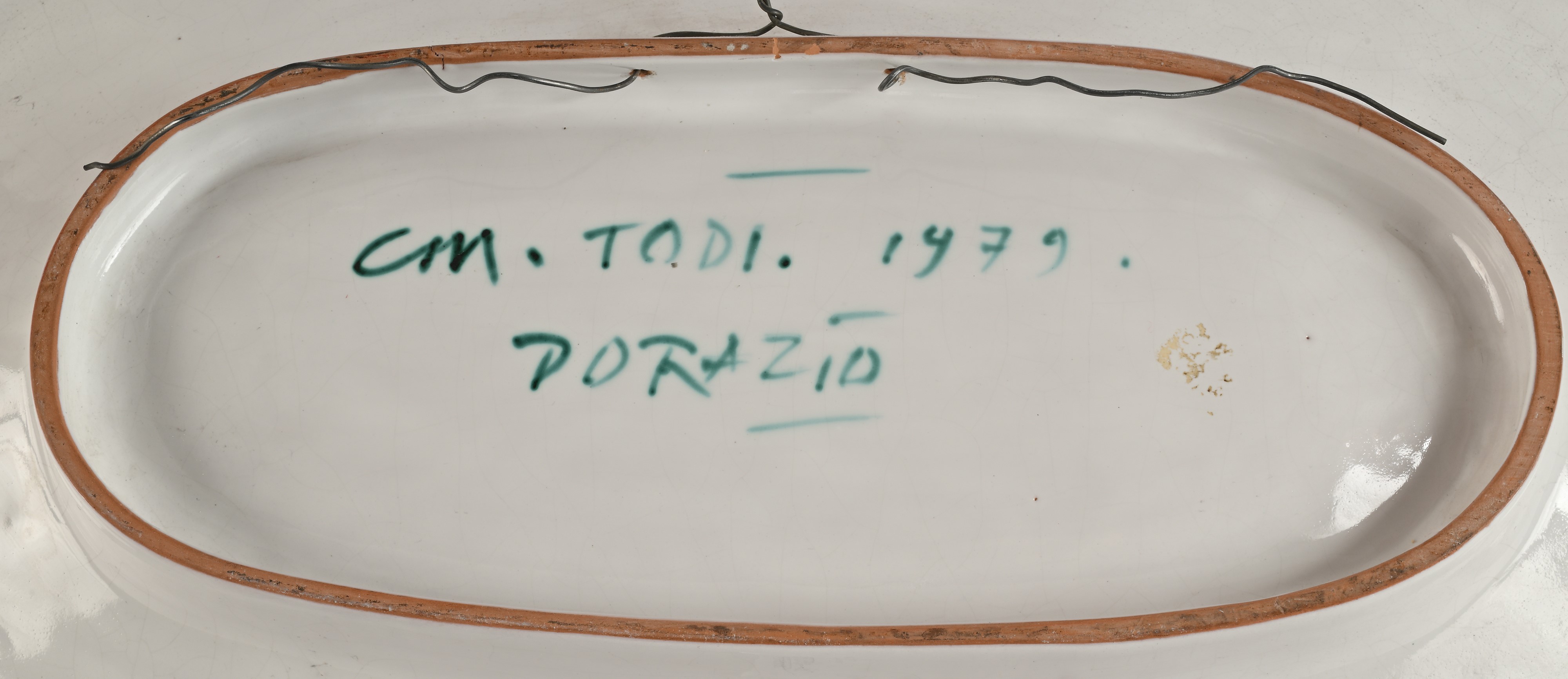 Piero Dorazio - Grande Vassoio in Ceramica Dipinta
