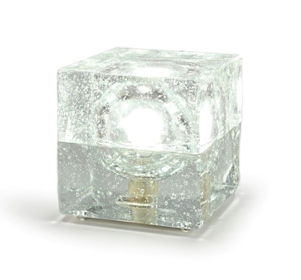 Lampada da tavolo Ice Glass, prod. Muller & Zimmer, Germania