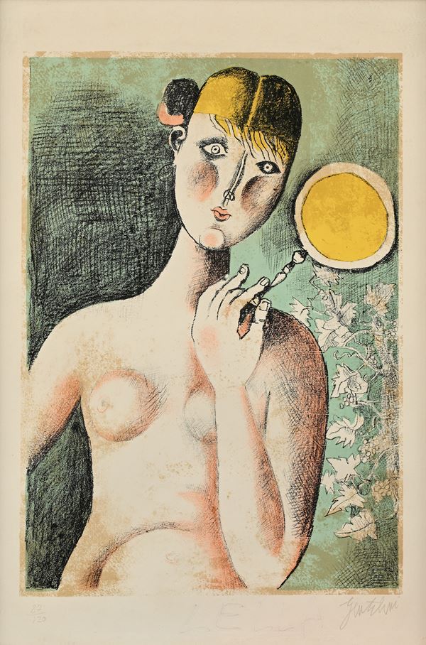 Nudo di donna con specchio