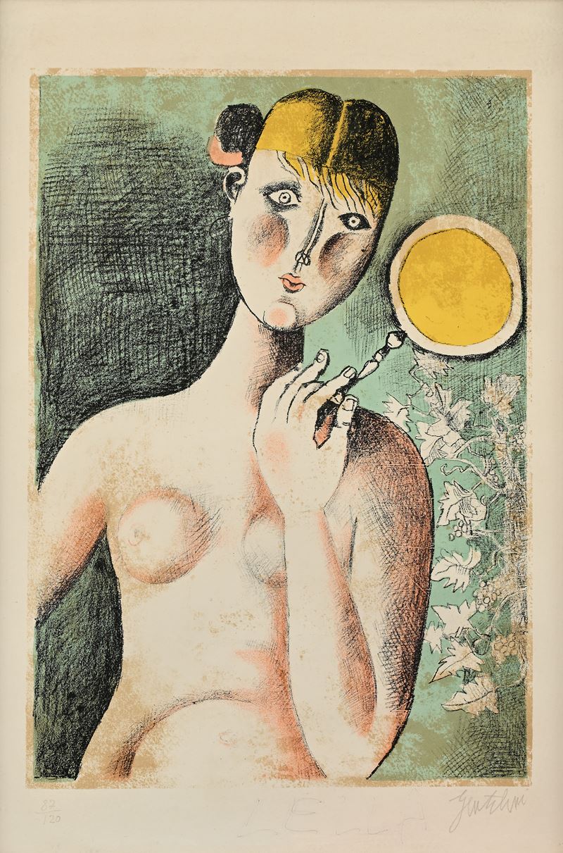 Nudo di donna con specchio