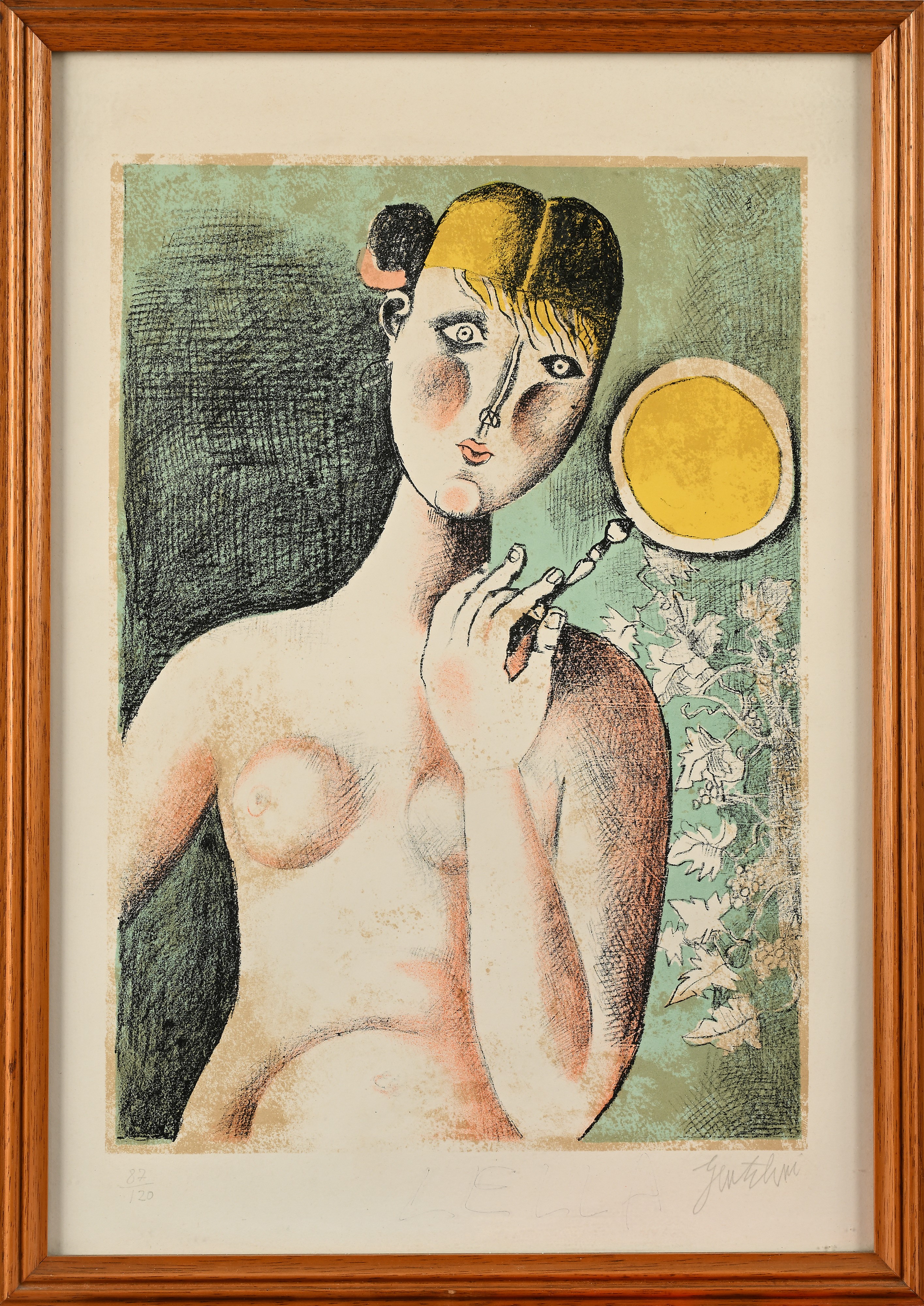 Nudo di donna con specchio