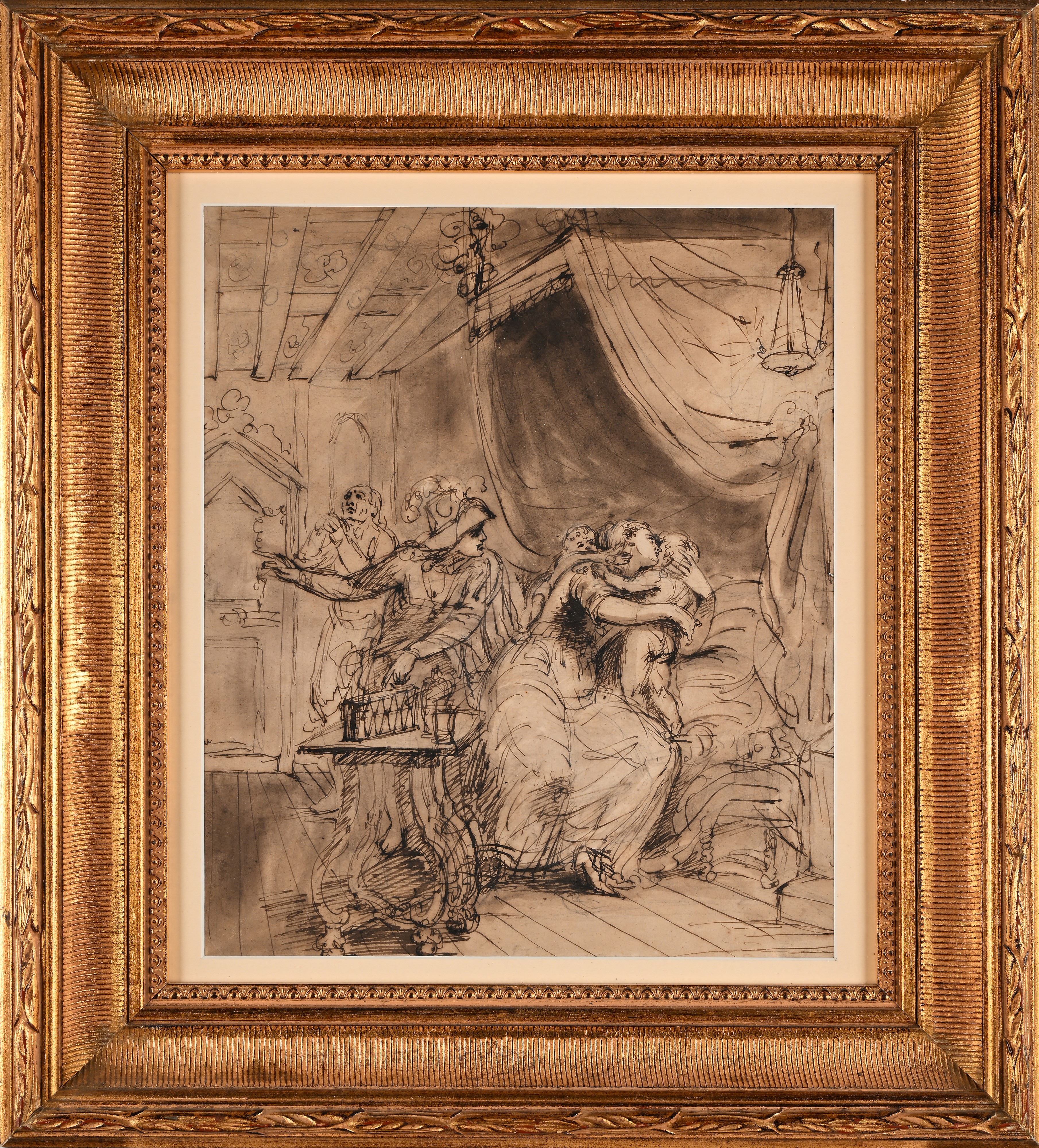 Pittore Portoghese della Fine del XVIII Secolo - Assassinio di Ines di Castro
